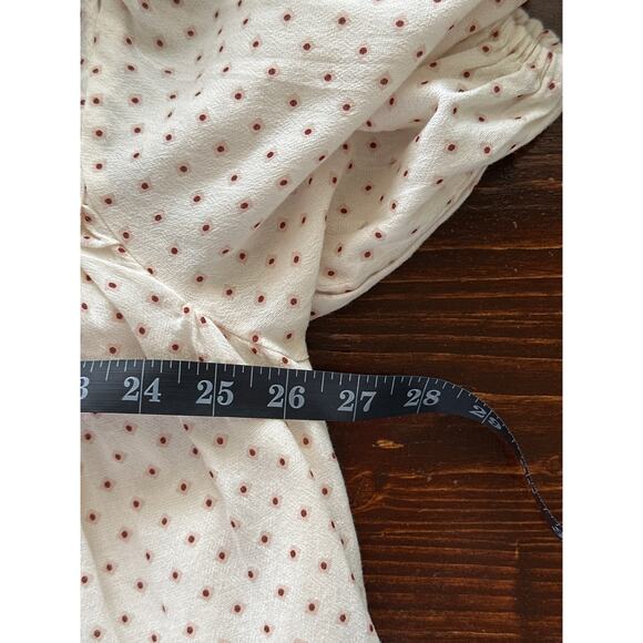 Zara Cream Polka Dot Mini Dress - Picture 12 of 14